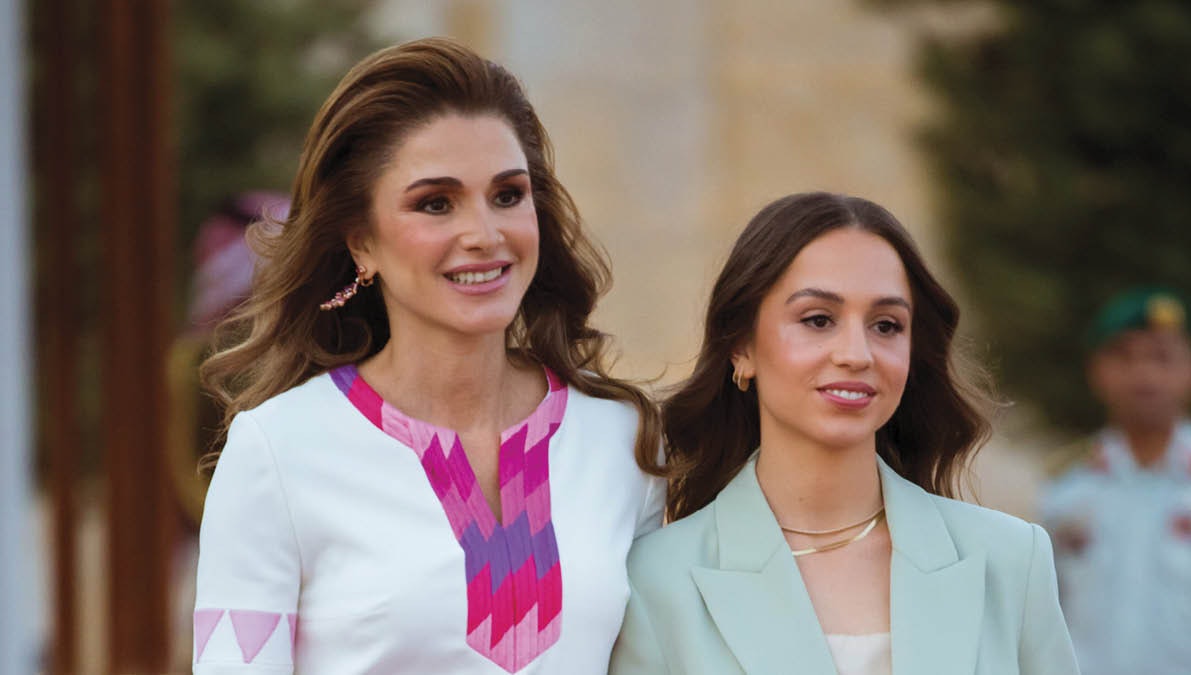 Dronning Rania og prinsesse Iman.