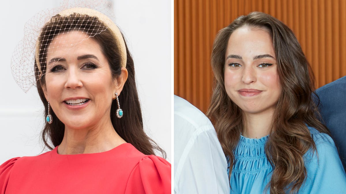 Kronprinsesse Mary og Jordans prinsesse Salma.