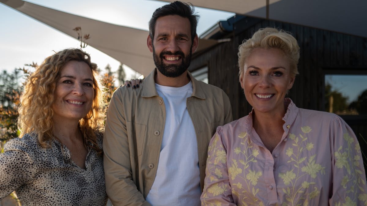 Camilla Kjems, Patrick Bentsen og Lene Beier