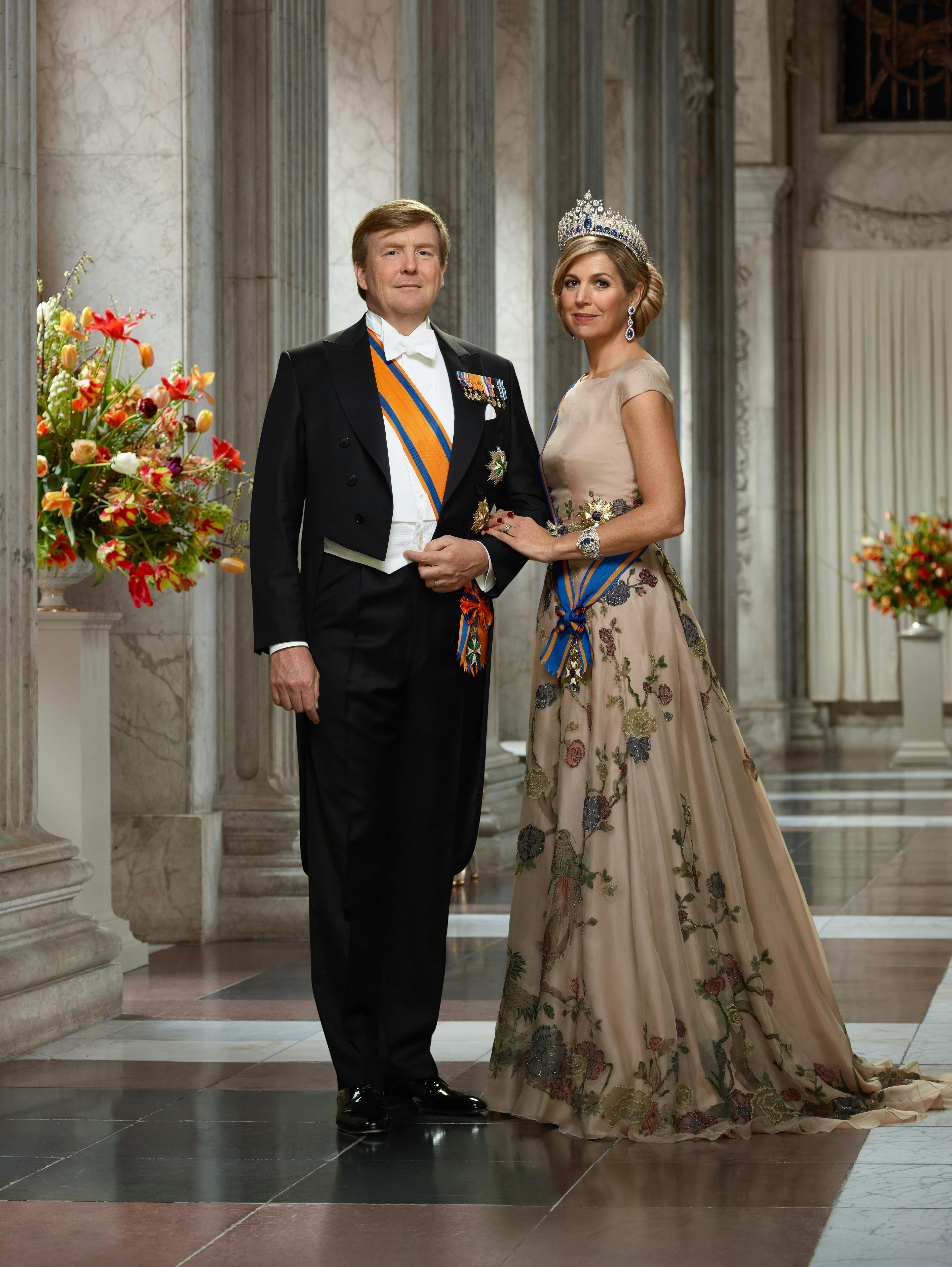 Officielt billede af kong Willem-Alexander og dronning Maxima i 2018. Erwin Olaf er fotografen bag billederne.&nbsp;
