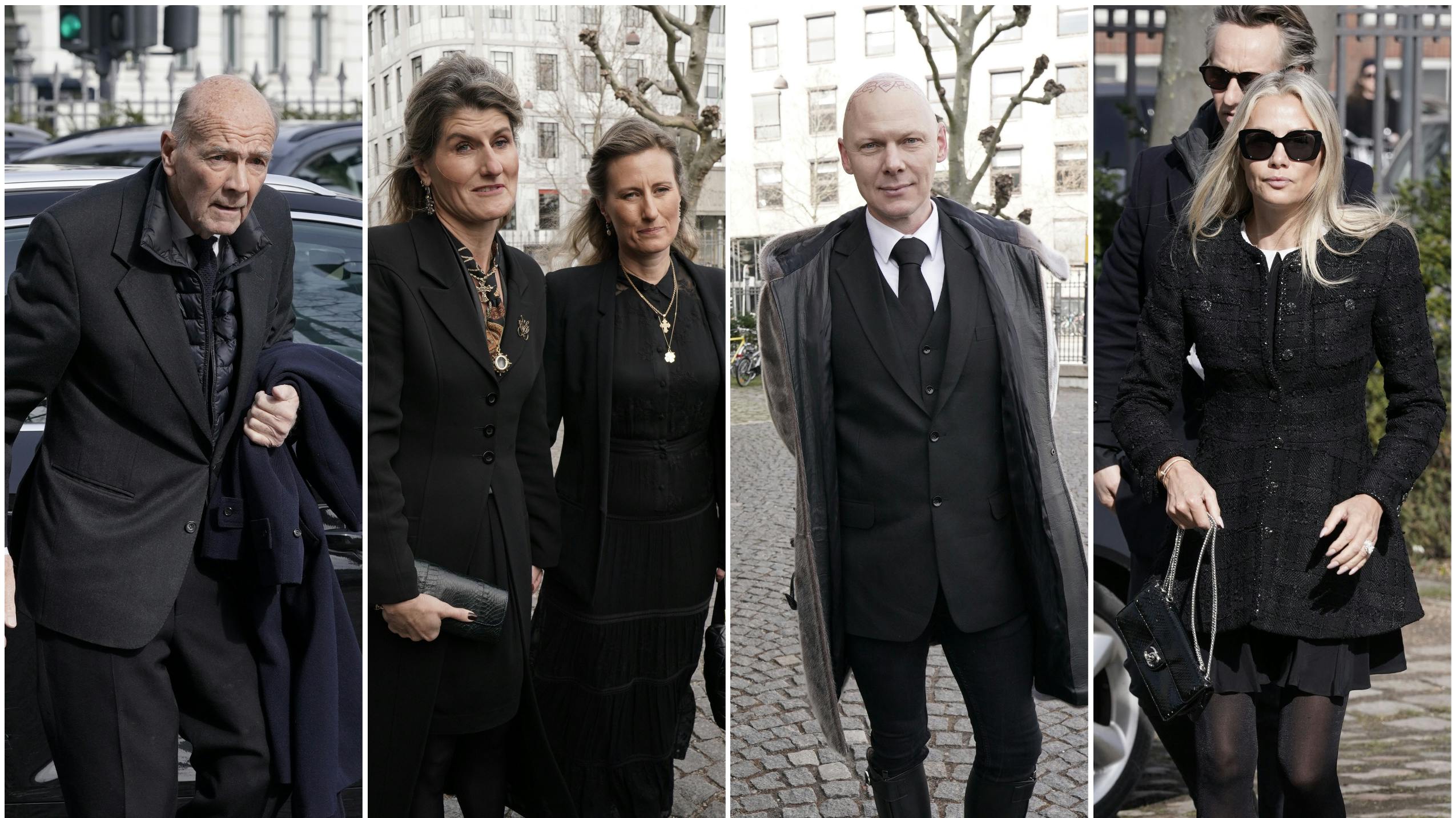 Gæster til Erik Brandts begravelse.