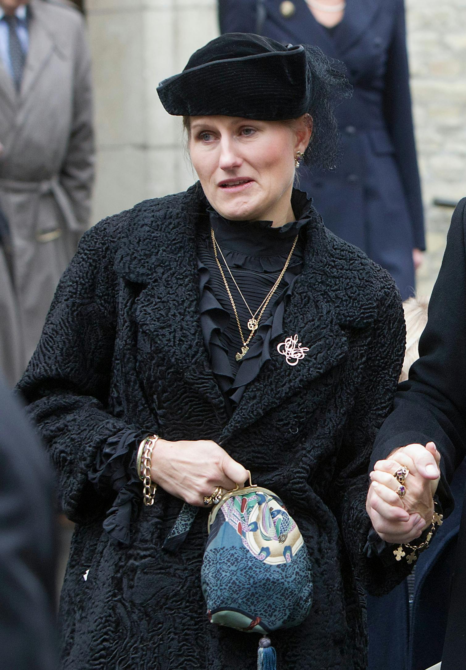 Emilie Brandt ved Margit Brandts begravelse i 2011. 