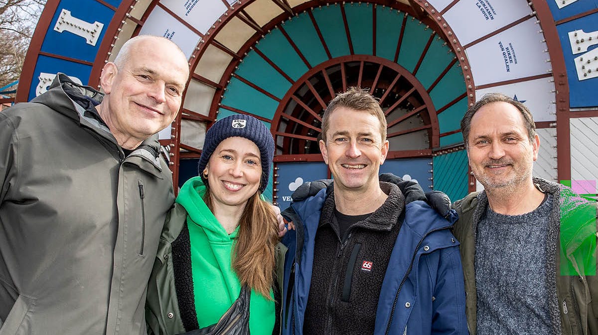 Niels Olsen, Merete Mærkedahl, Mads Knarreborg og Niels Ellegaard.