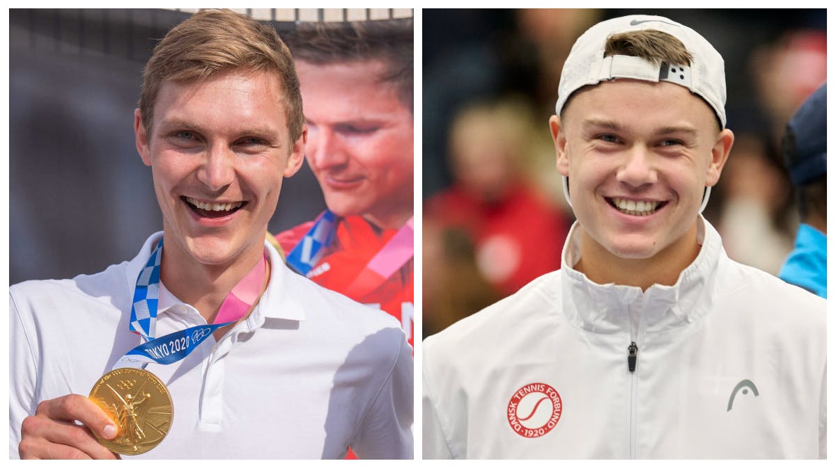 Viktor Axelsen og Holger Rune 