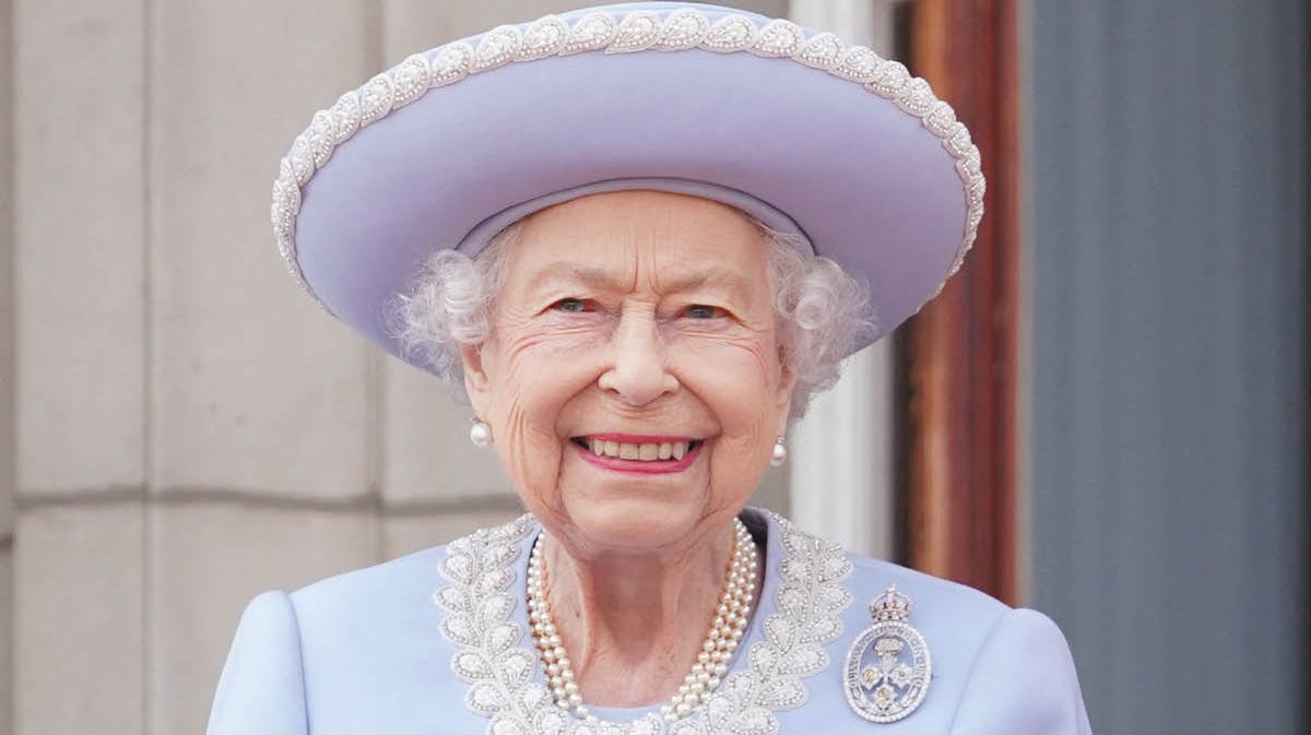 Dronning Elizabeth ved 70-års regeringsjubilæet i juni 2022. 