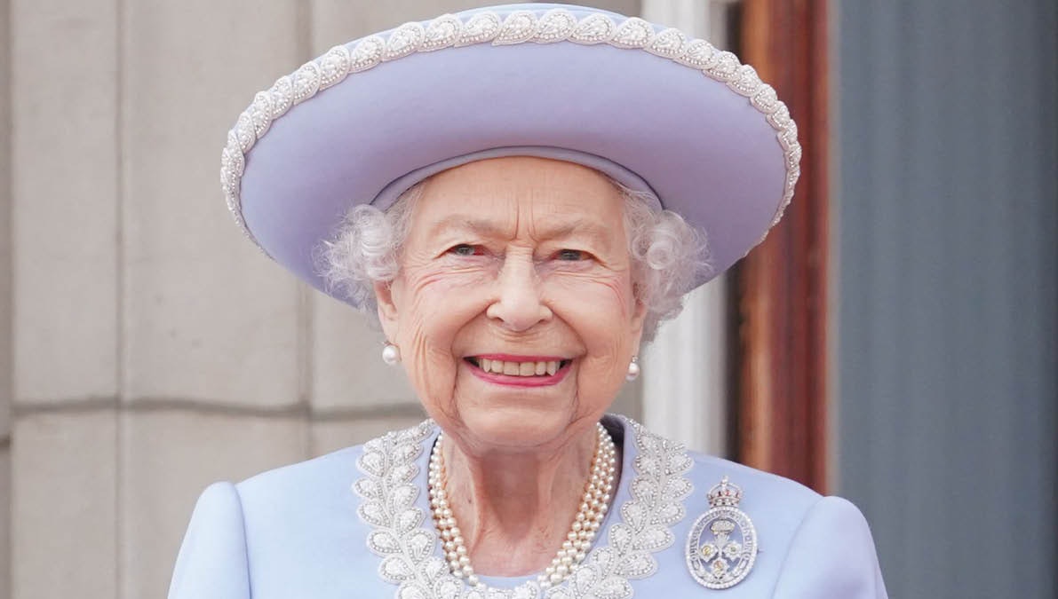 Dronning Elizabeth ved 70-års regeringsjubilæet i juni 2022. 