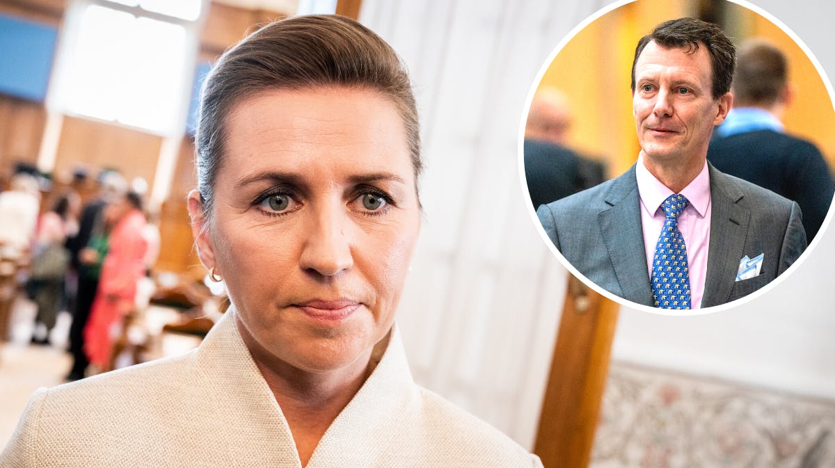 Mette Frederiksen og prins Joachim