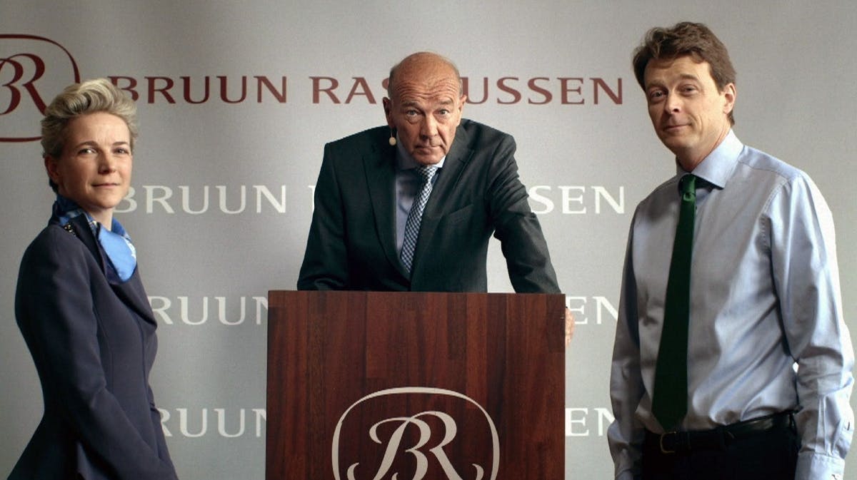 Frederik Bruun Rasmussen (th.) med sin søster, Alexa, og far, Jesper. 