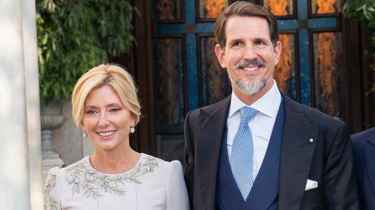 Kronprinsesse Marie-Chantal og kronprins Pavlos.