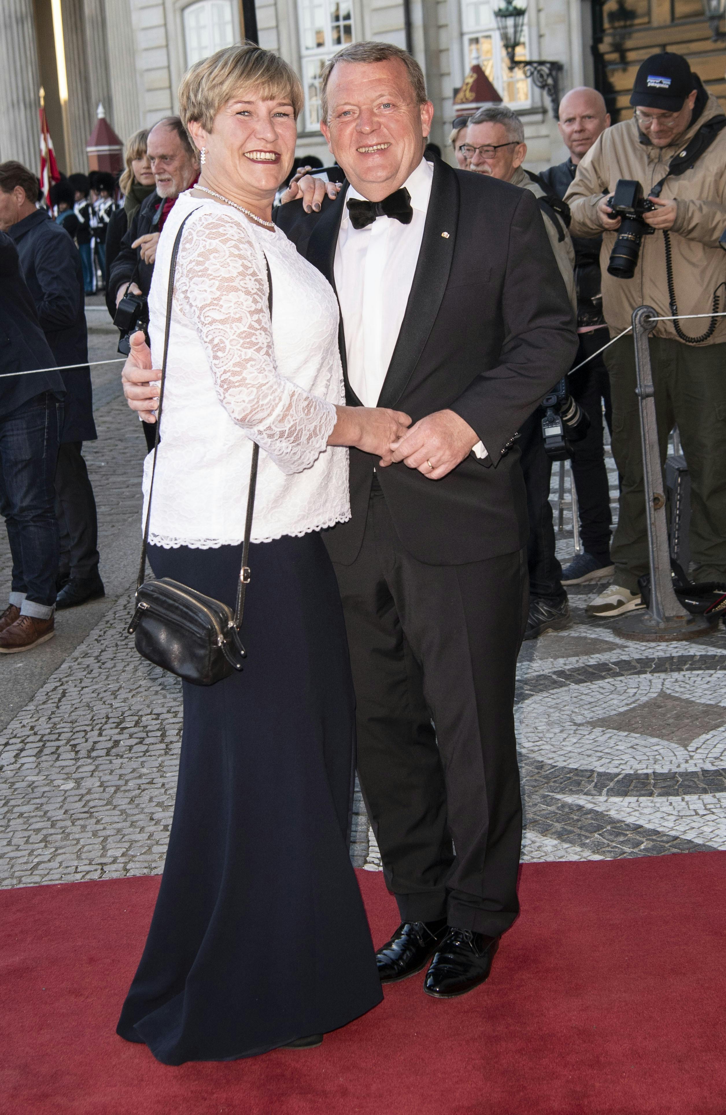 Sólrun og Lars Løkke Rasmussen var gæster til prinsesse Benediktes 75-års fødselsdag i 2019. 