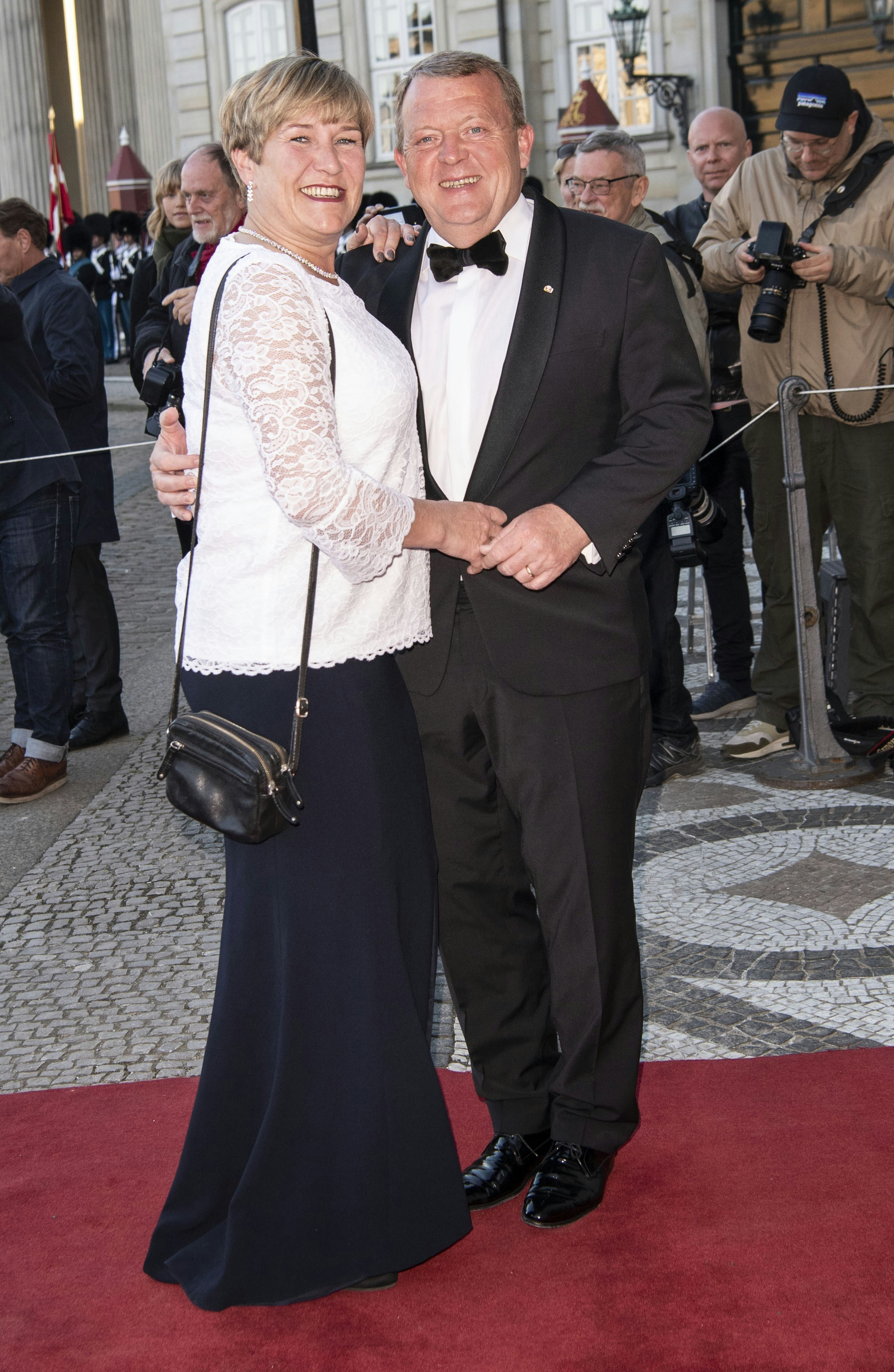 Sólrun og Lars Løkke Rasmussen var gæster til prinsesse Benediktes 75-års fødselsdag i 2019.&nbsp;
