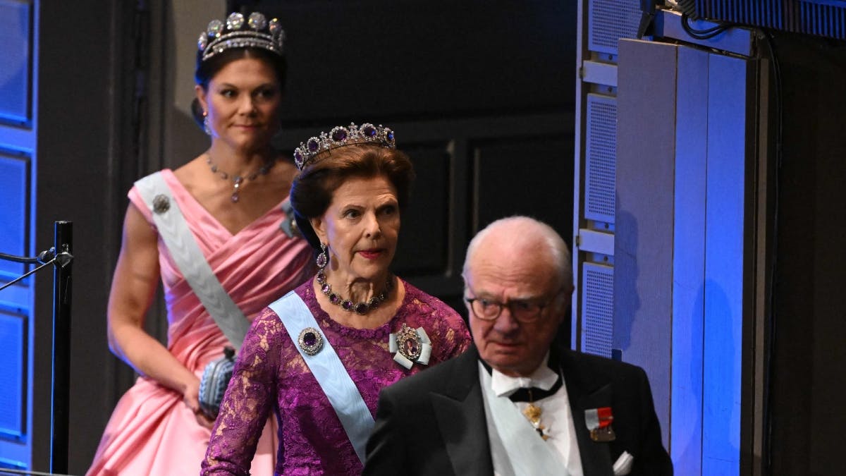 Kronprinsesse Victoria, dronning Silvia og kong Carl Gustaf