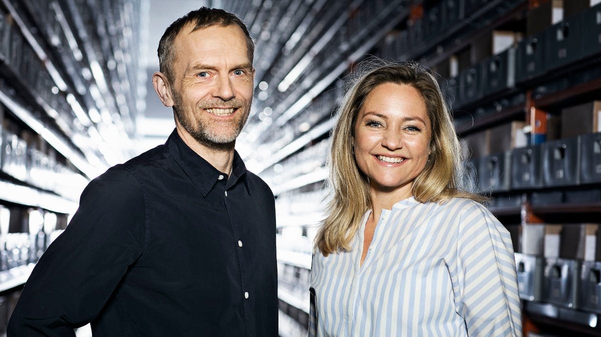 Adam Jon Kronegh og Mette Frisk