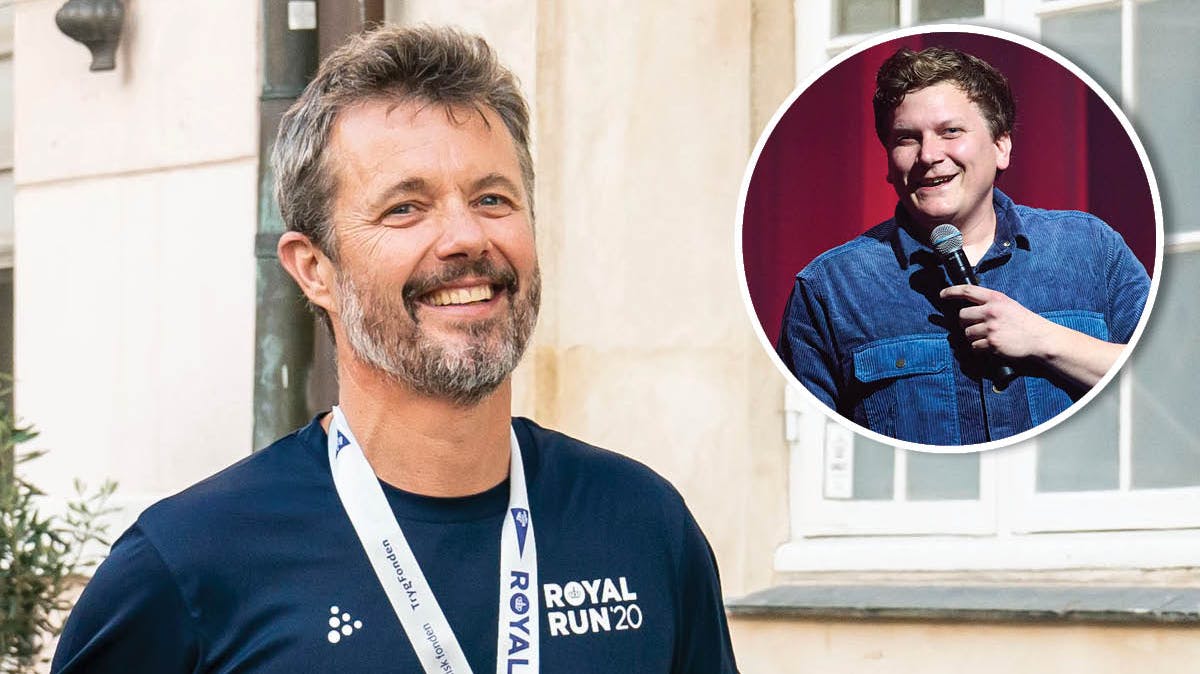 Kronprins Frederik og Heino Hansen.