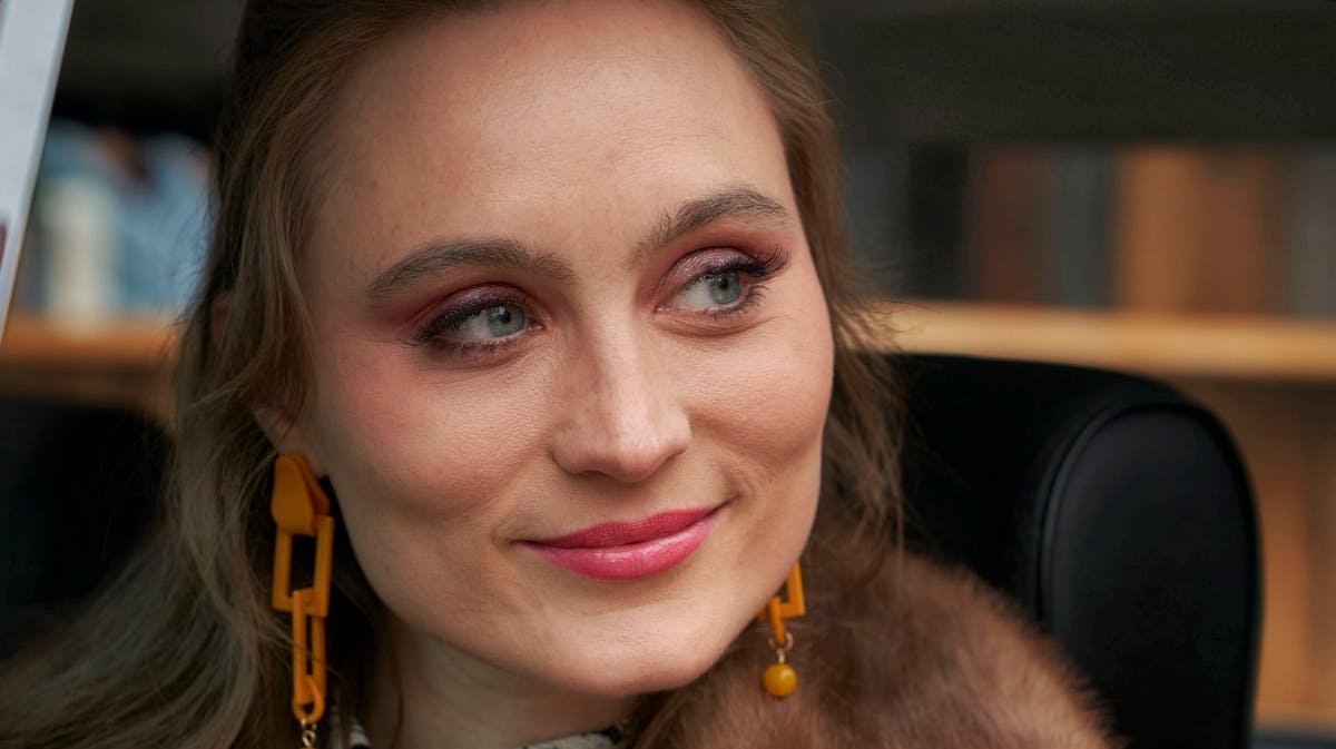 Julie Christiansen i rollen som Anne Mari Lie i "Dansegarderoben". 