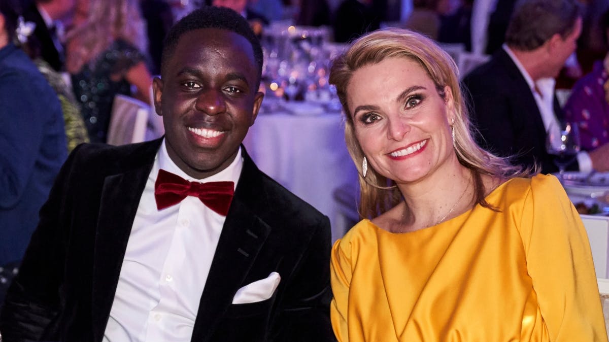 Melvin Kakooza og Michèle Bellaiche