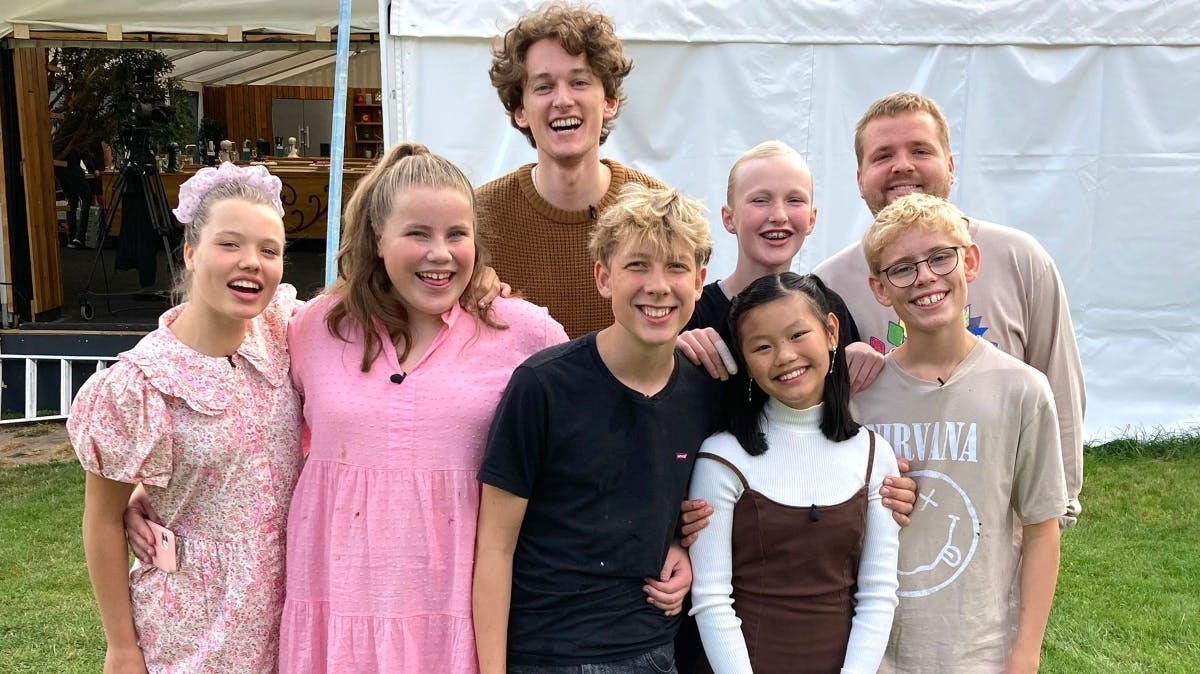 Deltagerne fra "Den store juniorbagedyst" med Emil Obel og Joakim Ingversen