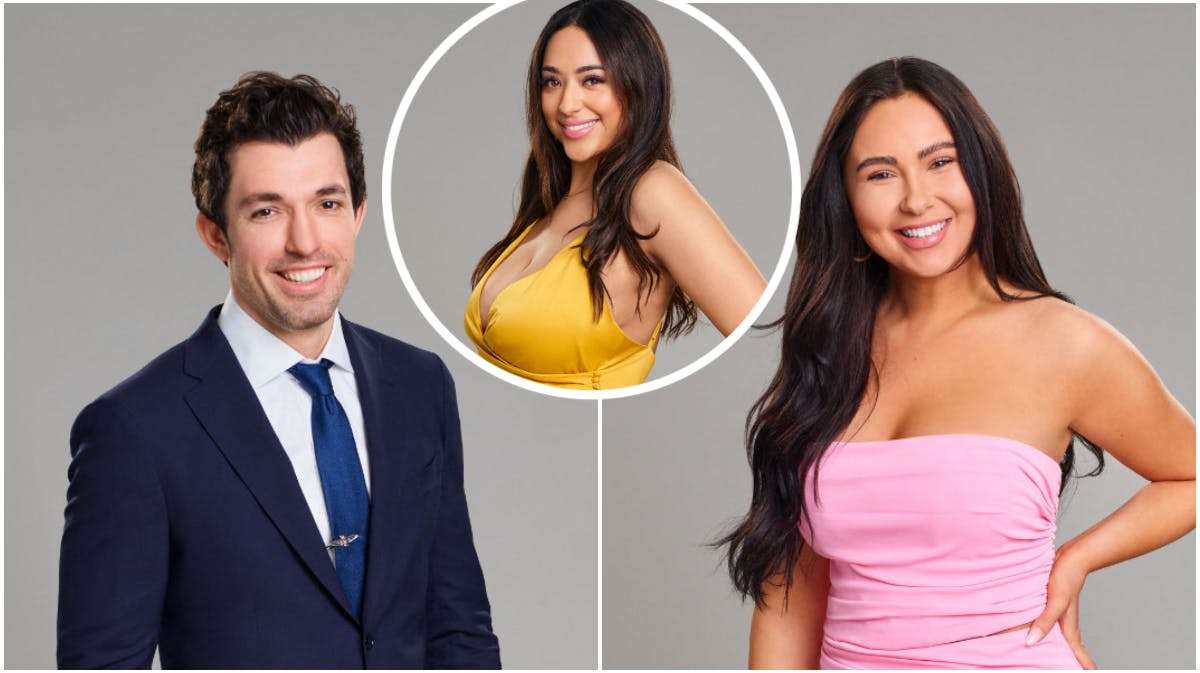 Zack, Bliss og Irina fra "Love is Blind".