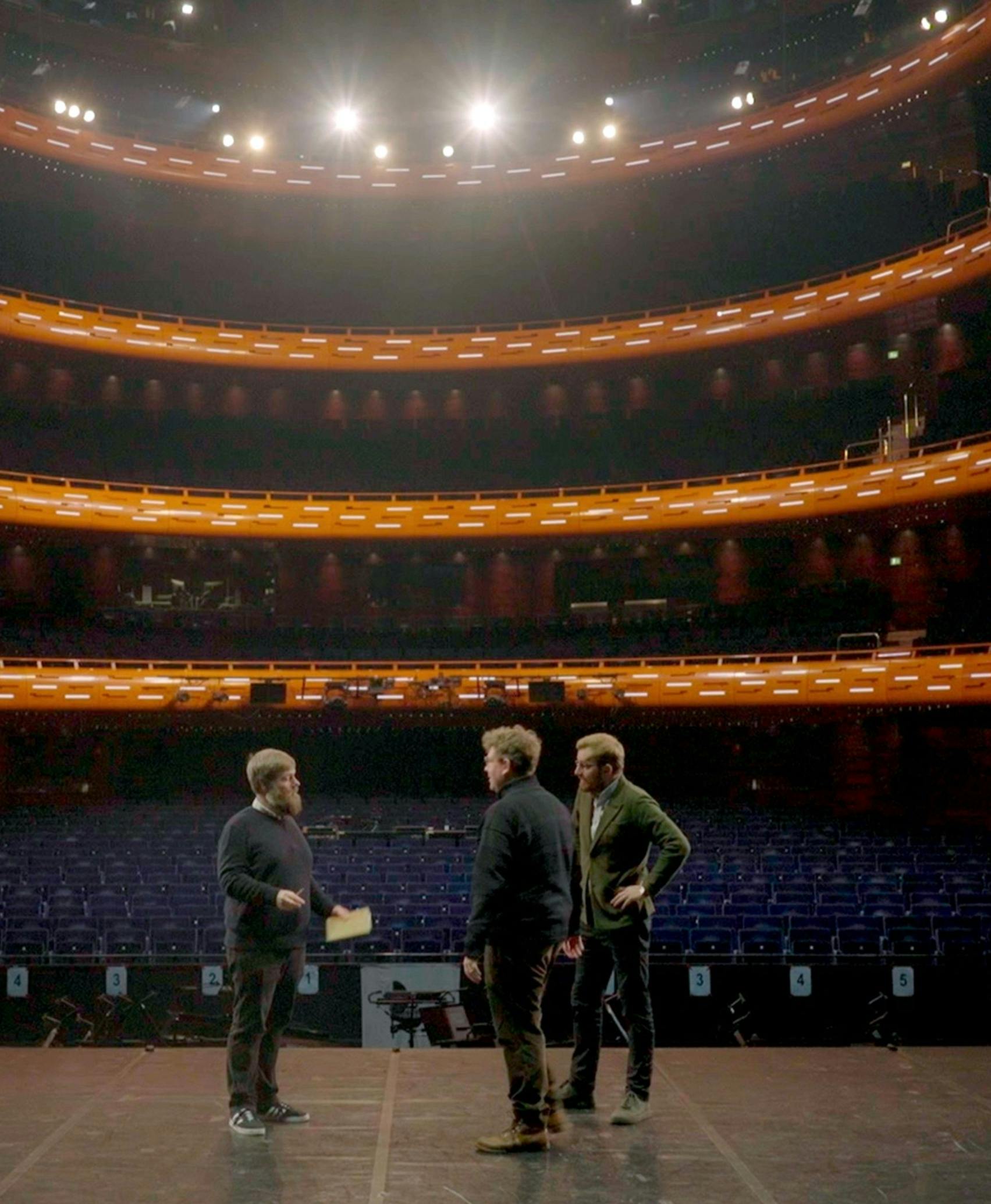 Allan Gravgaard Madsen, Frederik Cilius og Rasmus Bruun i operaen