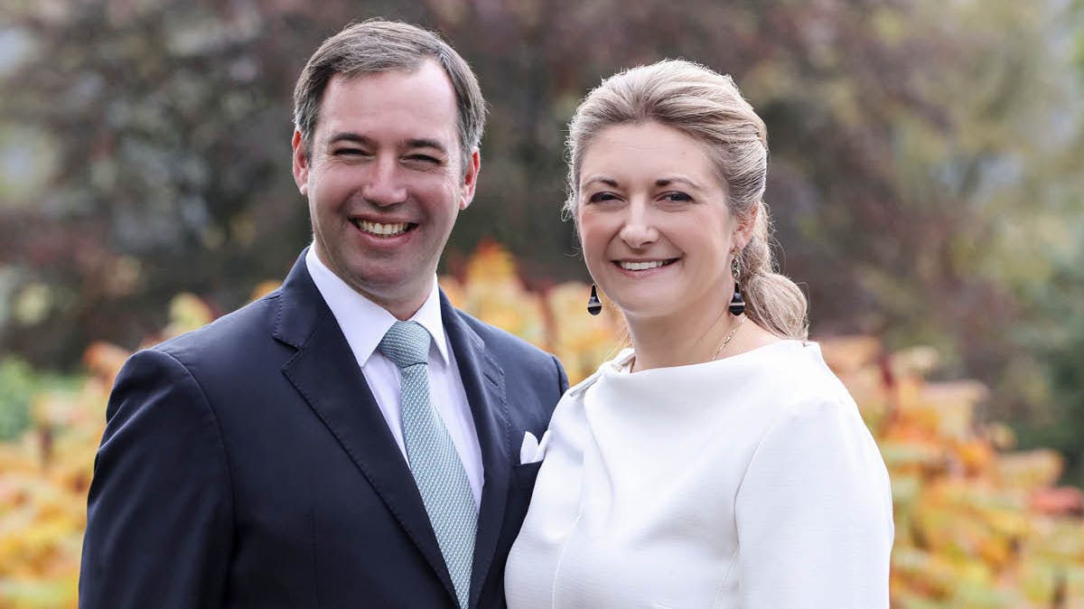 Arvestorhertug Guillaume og arvestorhertuginde Stéphanie. 