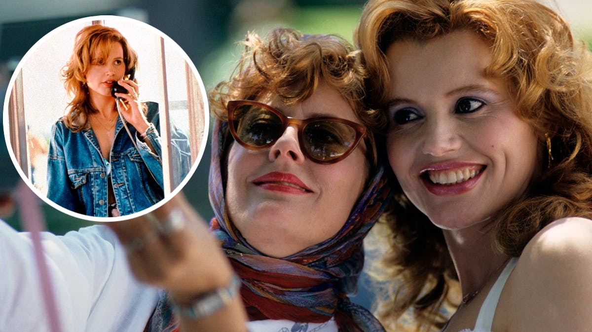 Susan Sarandon i rollen som Louise og Geena Davis i rollen som Thelma