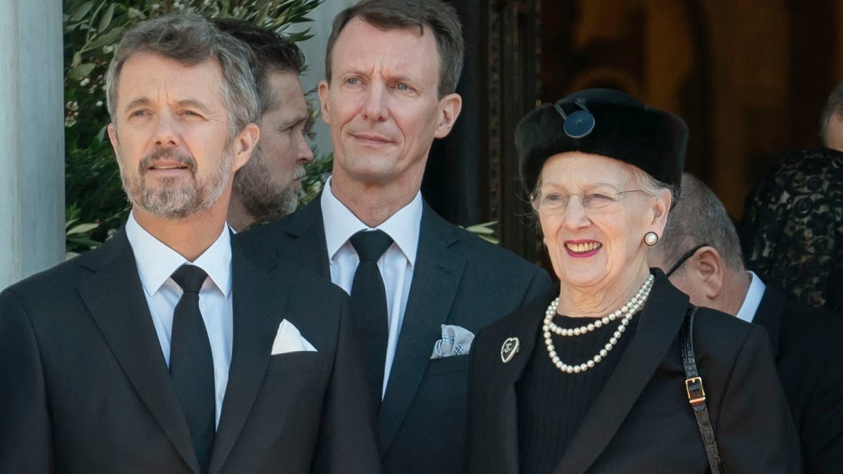 Kronprins Frederik, prins Joachim og dronning Margrethe