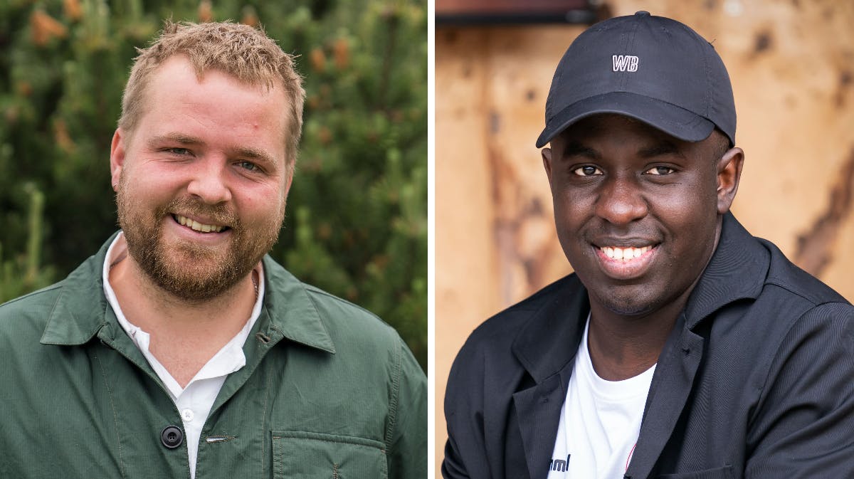Joakim Ingversen og Melvin Kakooza.