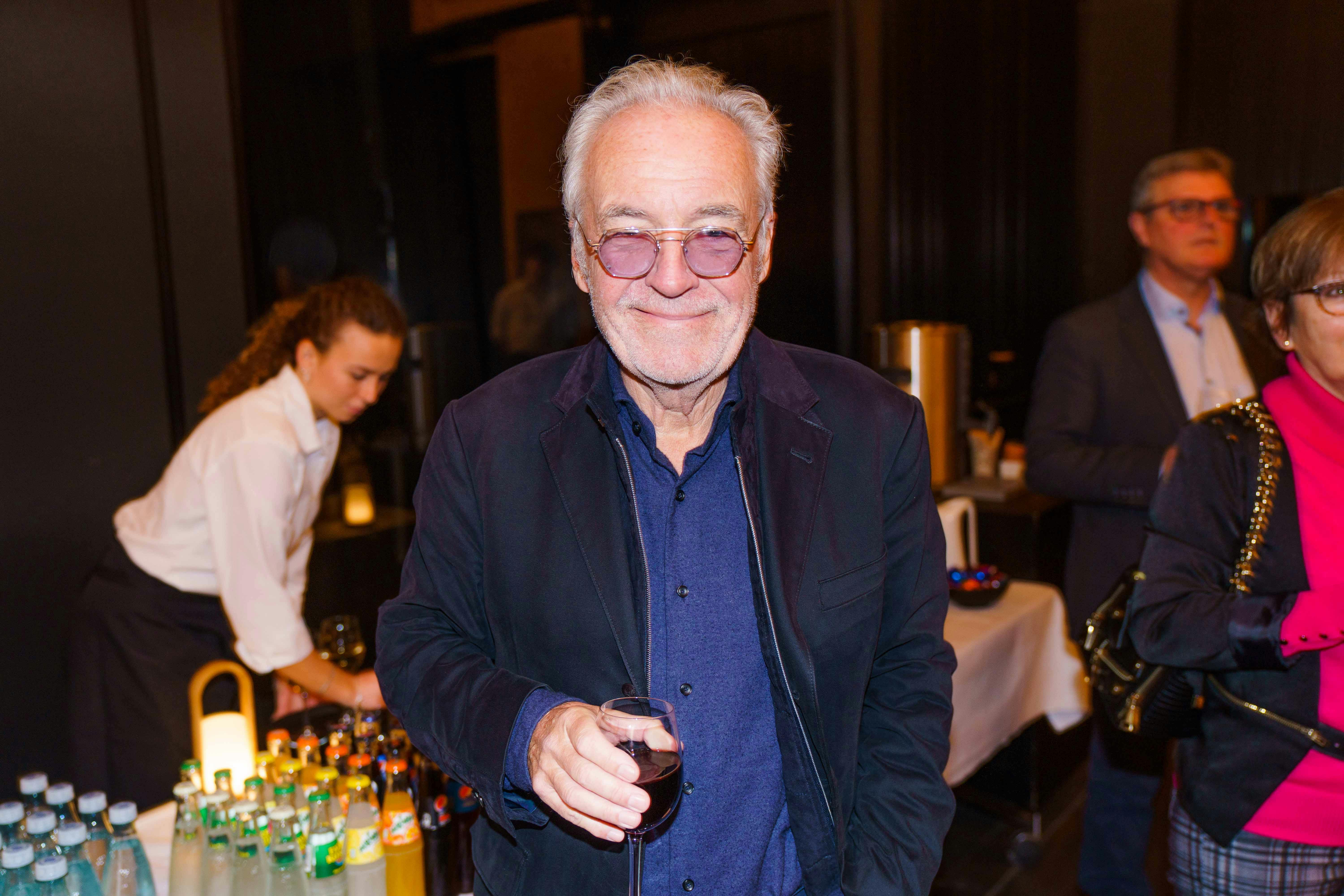 Jørgen Olsen til reception for Jørgen de Mylius. 