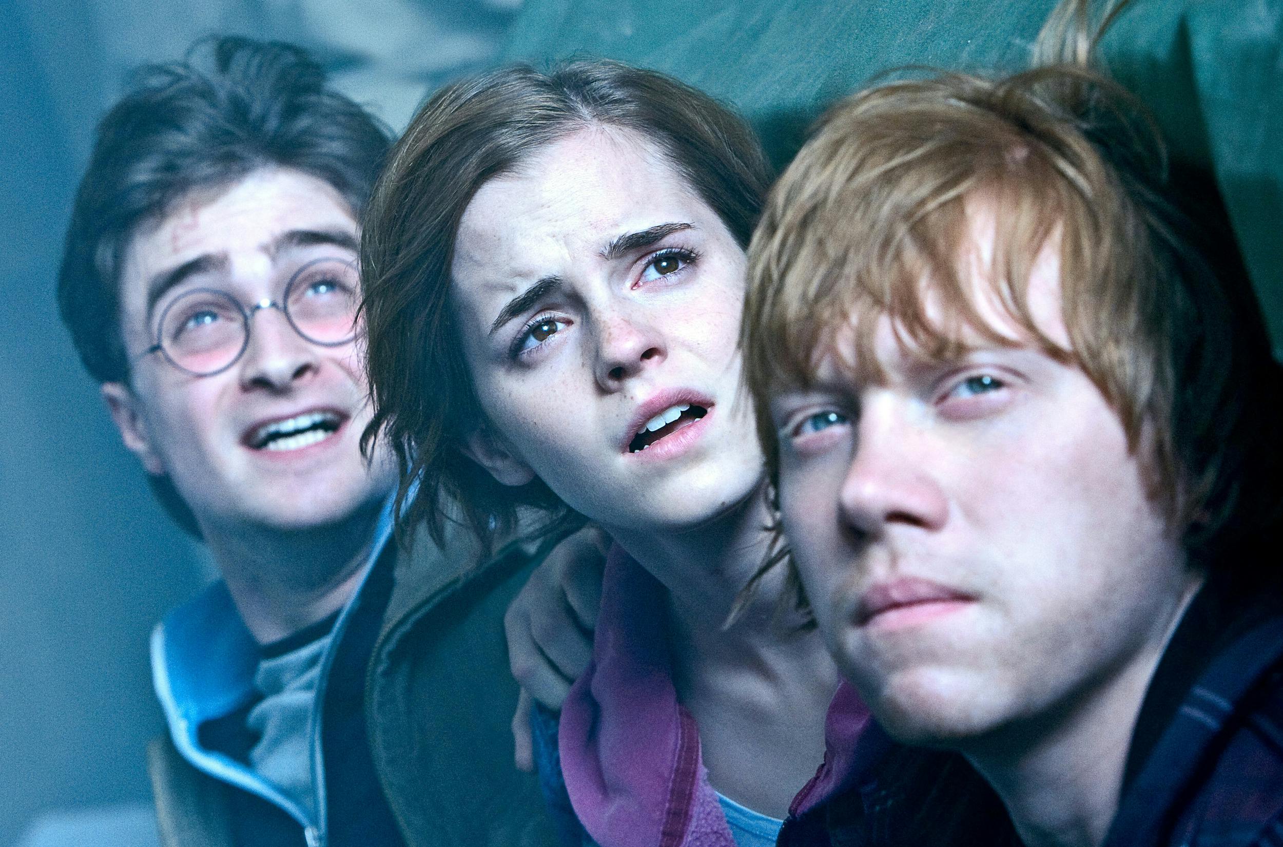 Daniel Radcliffe, Emma Watson, Rupert Grint i "Harry Potter og dødsregalierne". 