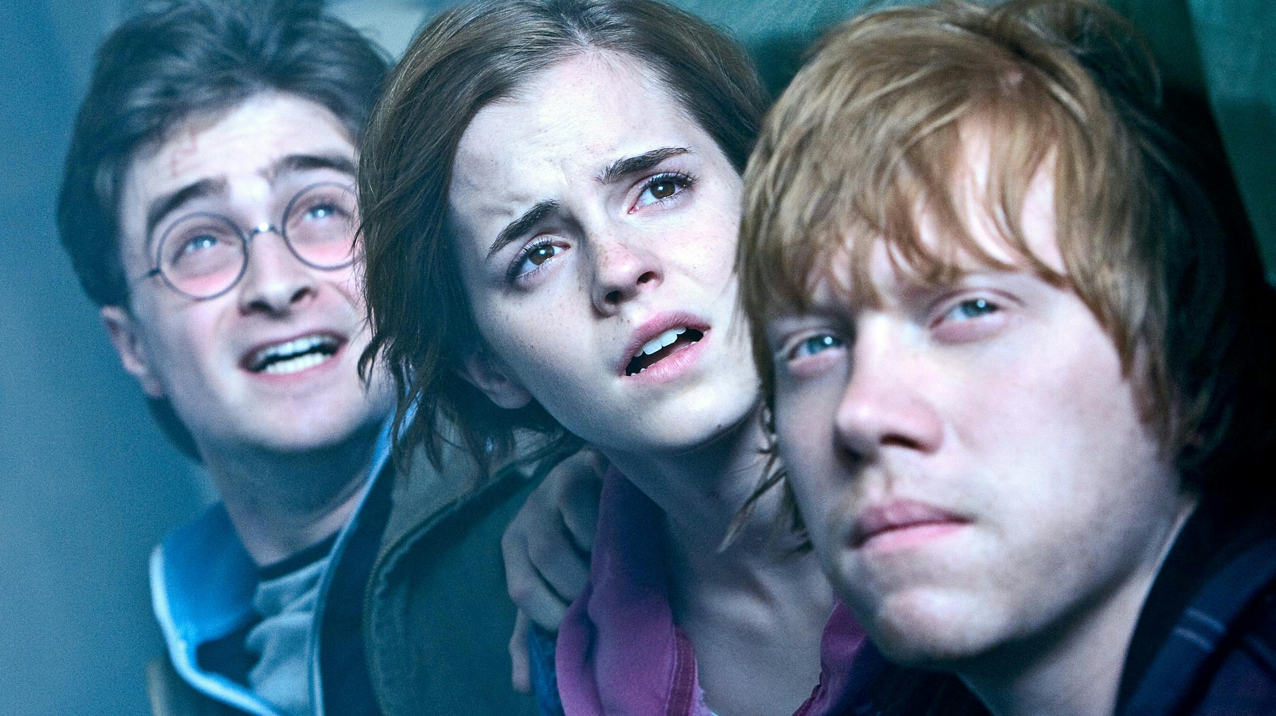 Daniel Radcliffe, Emma Watson, Rupert Grint i "Harry Potter og dødsregalierne". 