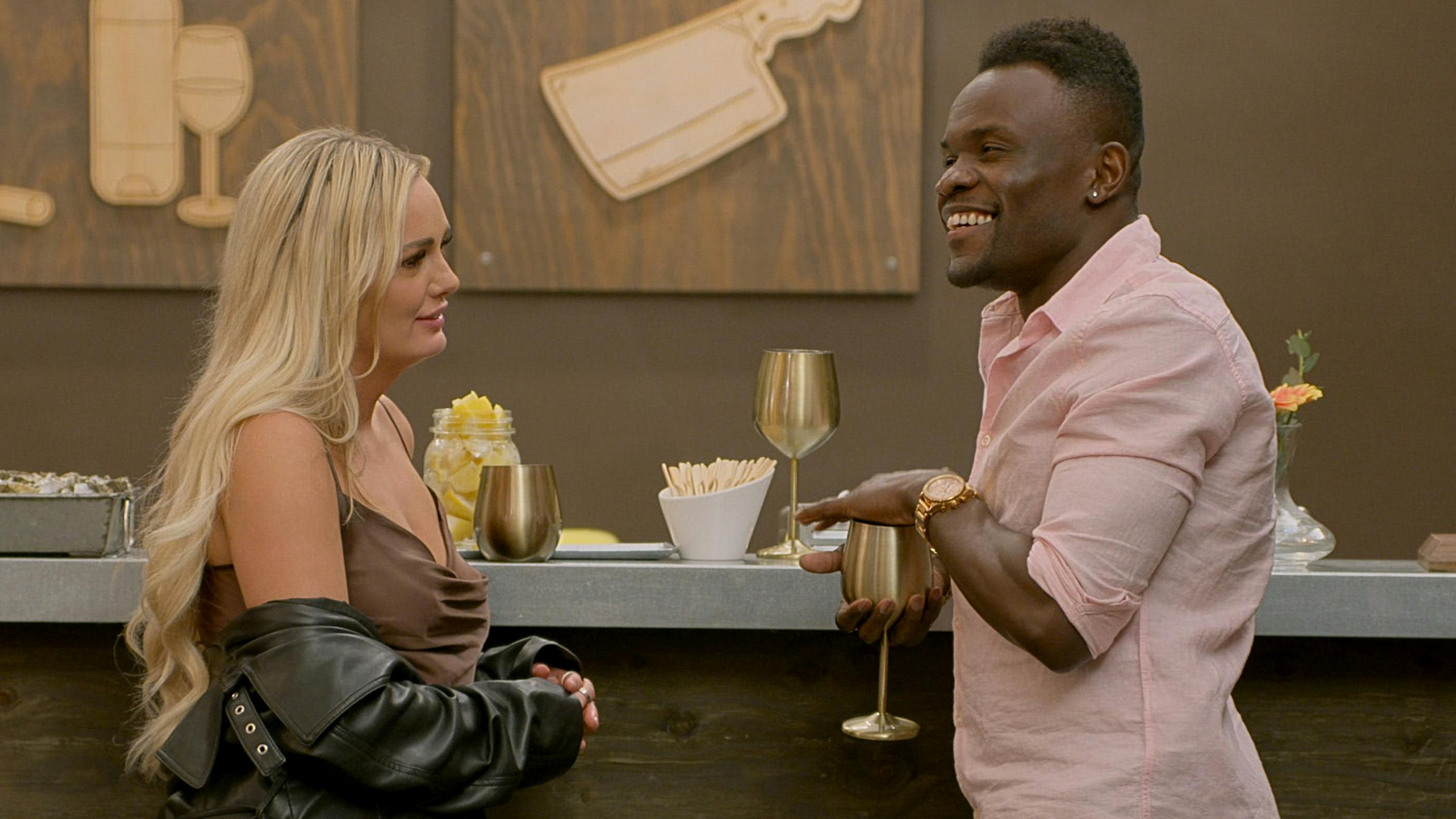 Micah og Kwame fra "Love is blind". 