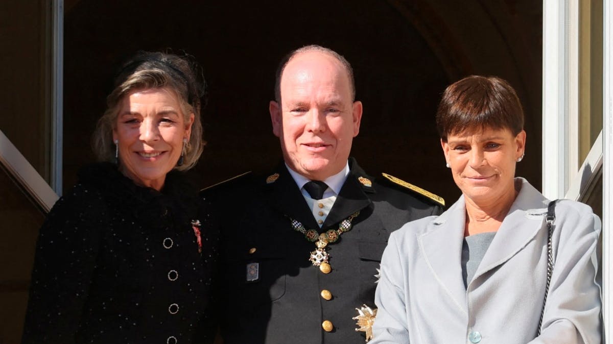 Prinsesse Caroline, fyrst Albert og prinsesse&nbsp;Stéphanie
