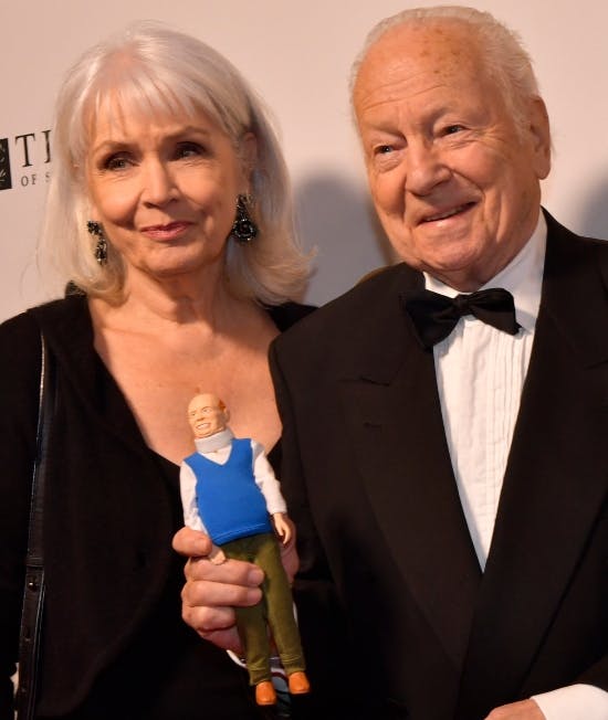 Ingvar Hirdwall med hustruen Marika
