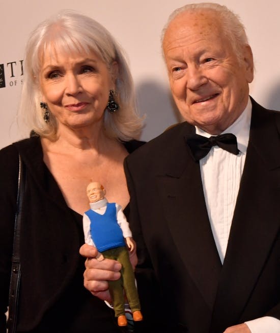 Ingvar Hirdwall med hustruen Marika