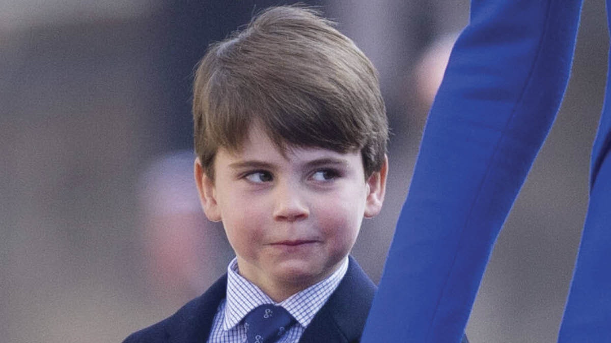 Prins Louis til påskegudstjeneste i Windsor 2023.
