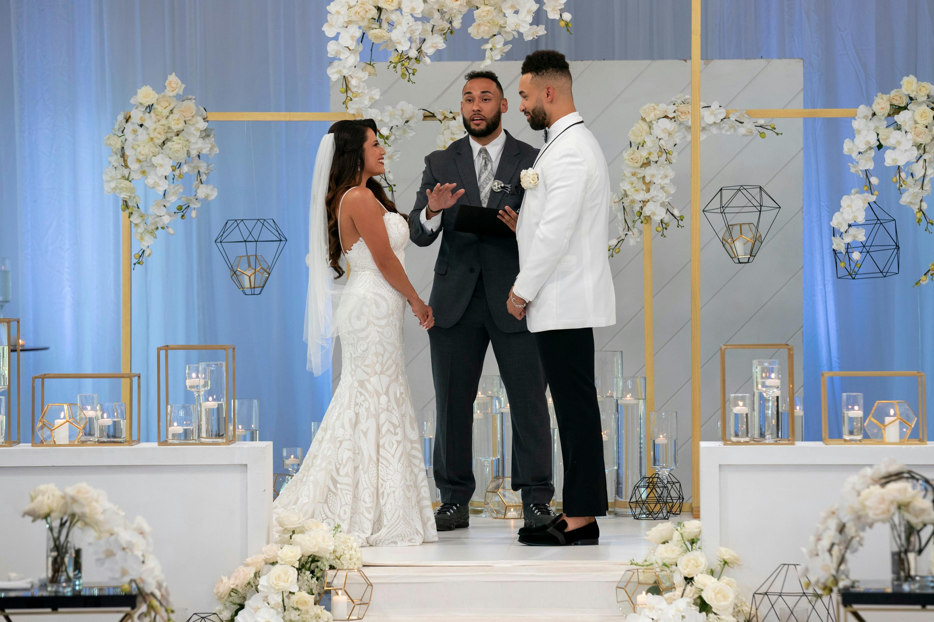 Nancy og Bartise i "Love Is Blind".