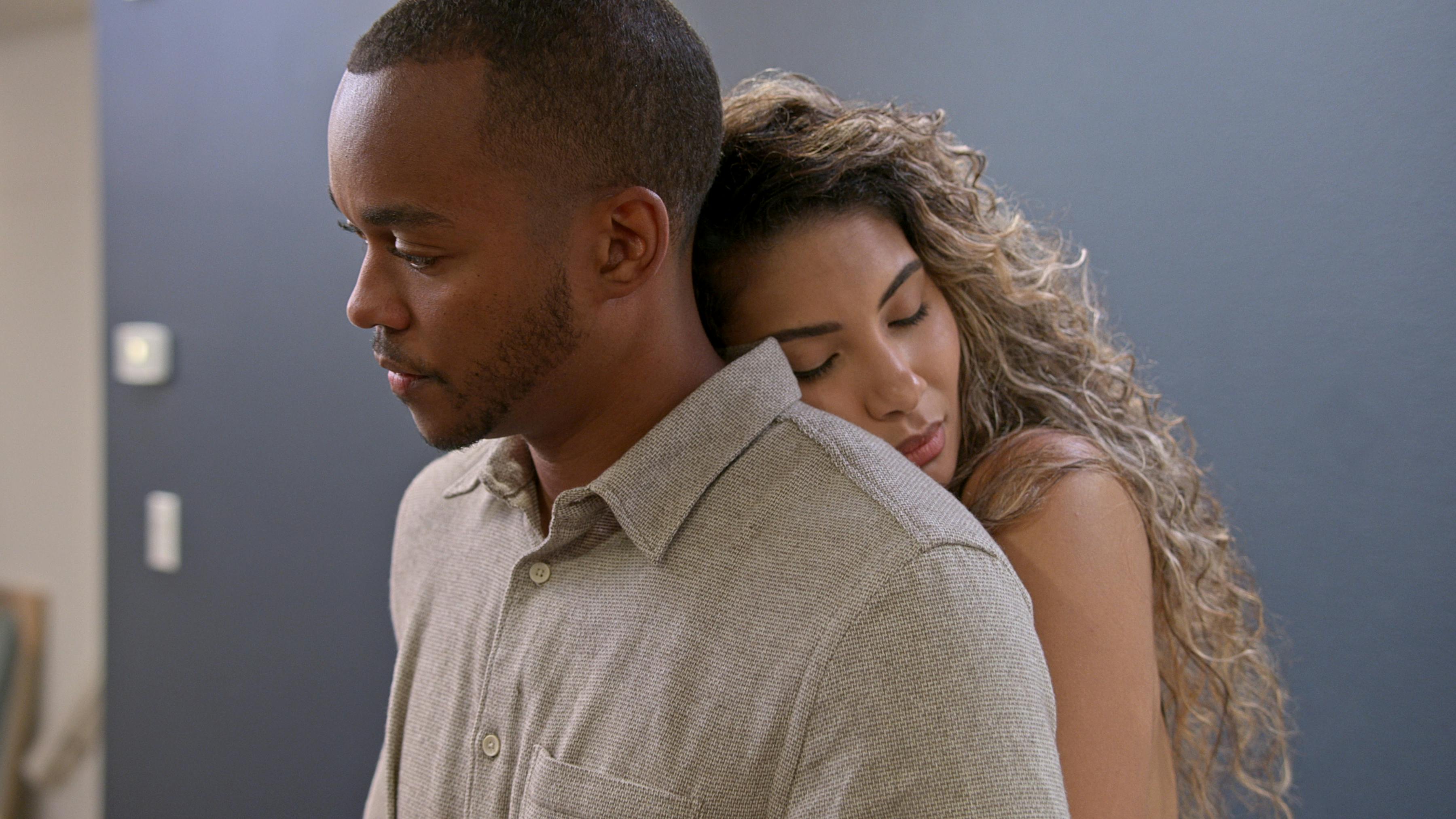 Marshall og Jackie få dage inden deres forlovelse blev brudt.