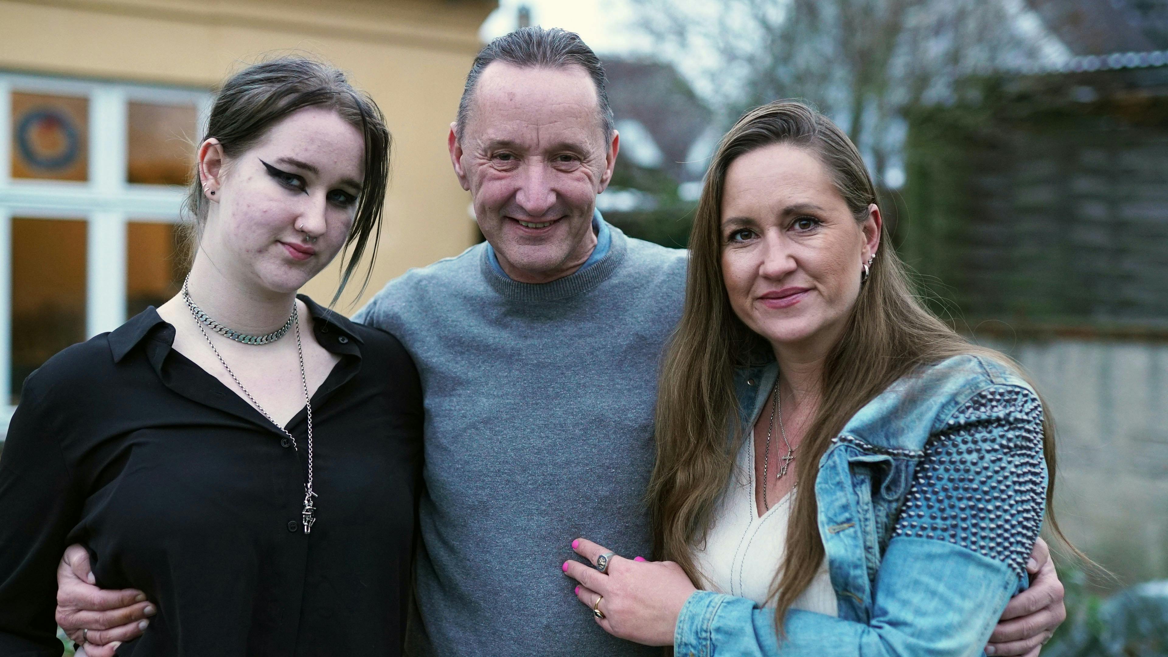 Jesper Skibby med kæresten Mette og datteren Elisabeth.&nbsp;
