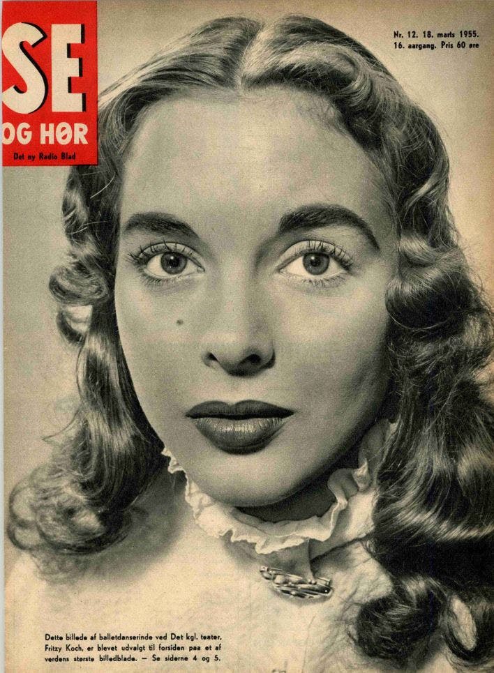 Fritzy Koch var en anerkendt balletdanserinde, og i 1955 var hun på forsiden af Se og Hør.&nbsp;
