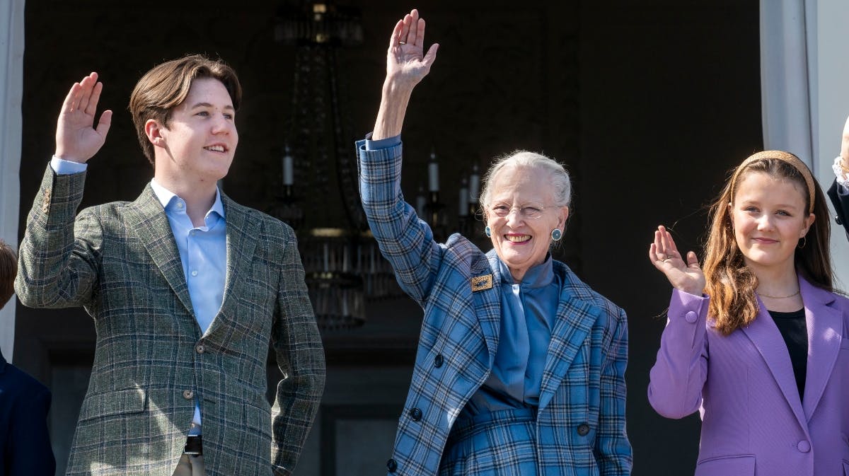 Prins Christian, dronning Margrethe og prinsesse Isabella