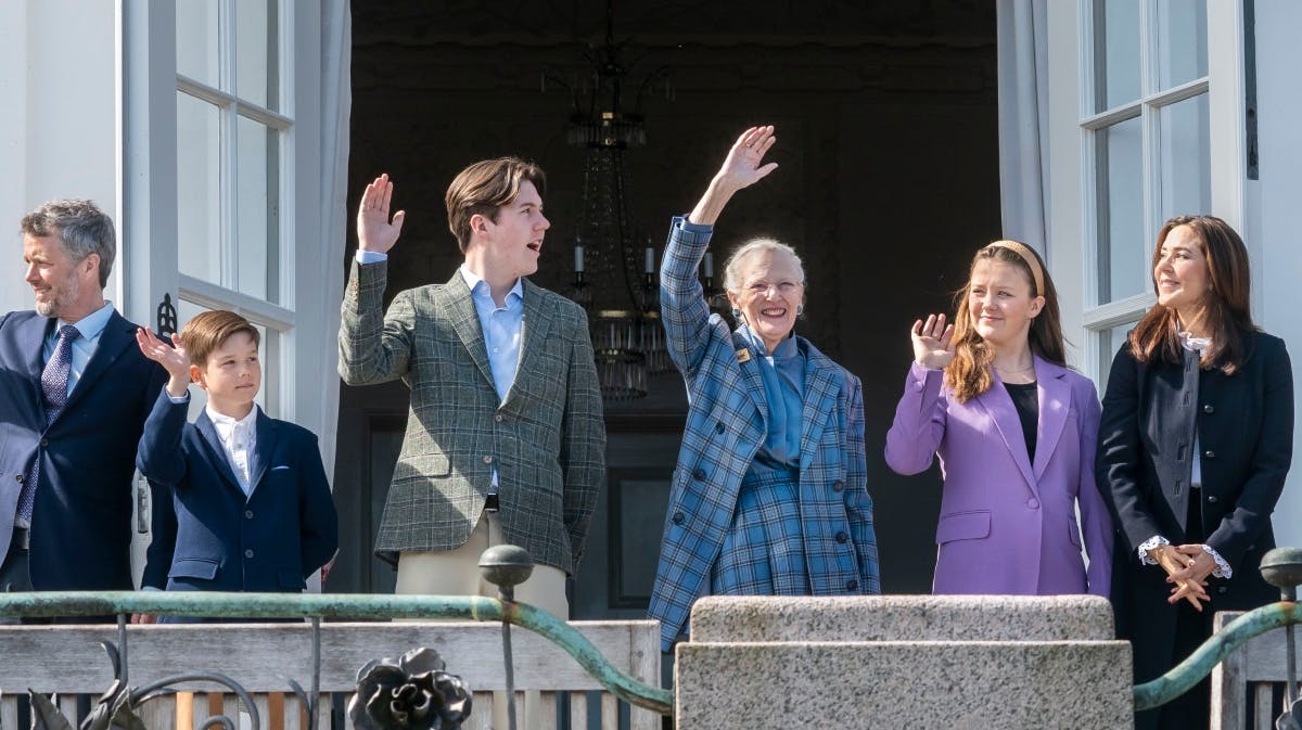 Dronning Margrethe og kronprnsfamilien