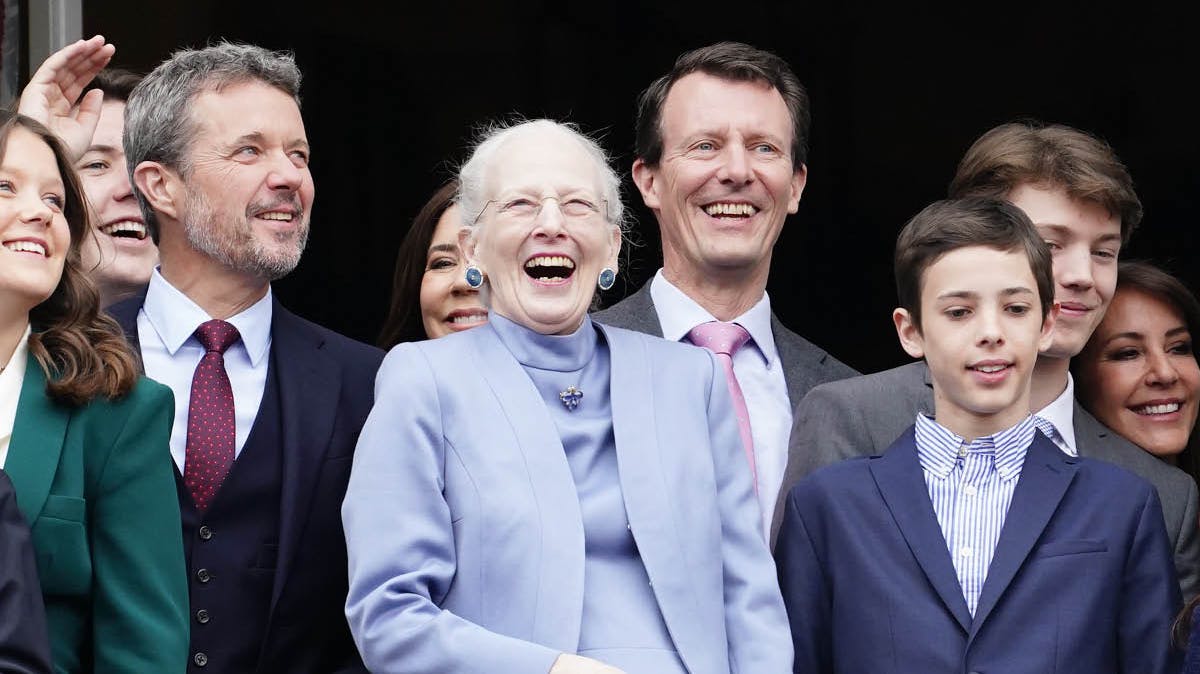 Dronning Margrethe var omgivet af sin familie på 83-års fødselsdagen.