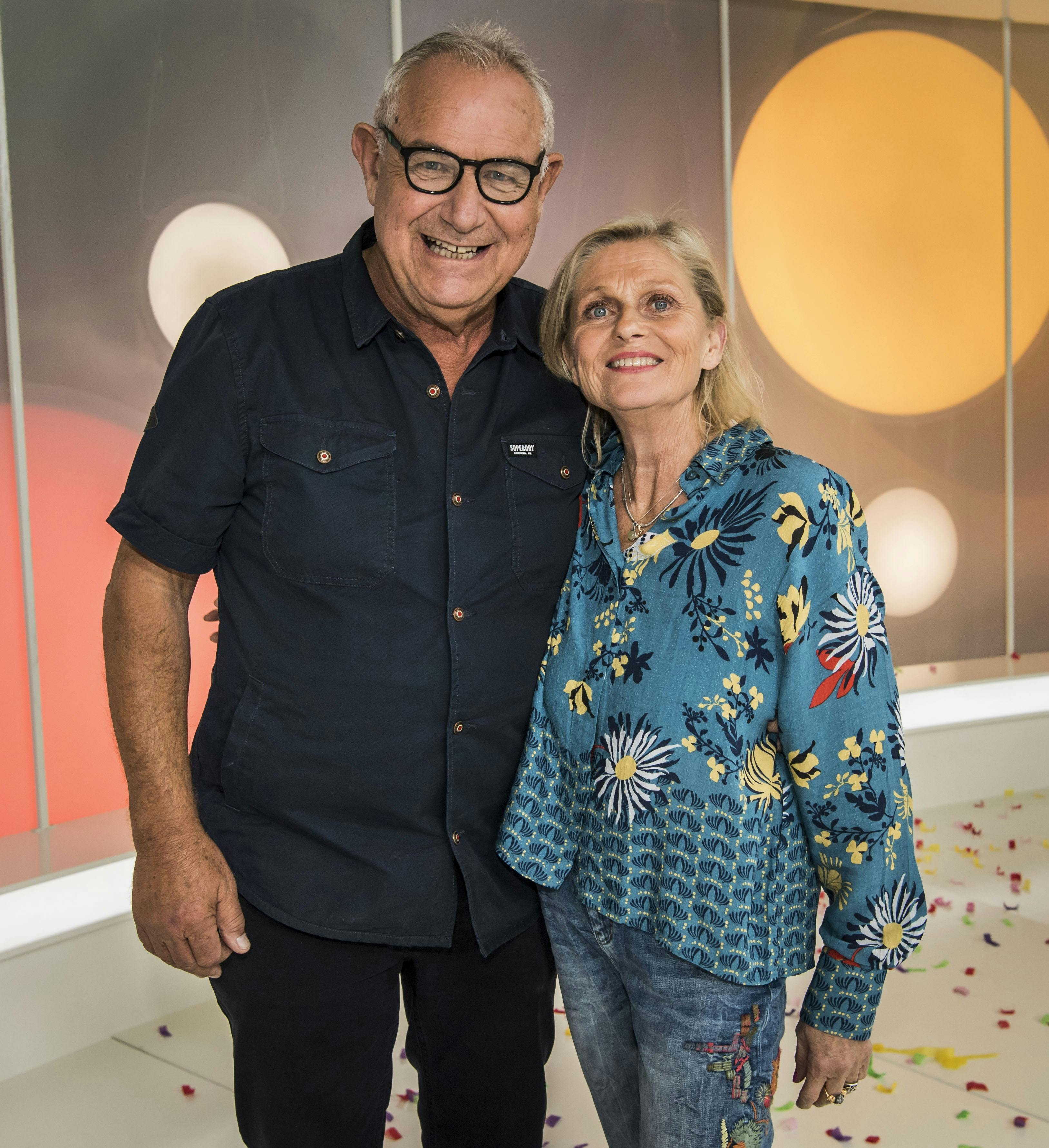 Bengt Burg med sin Bente i 2018. 