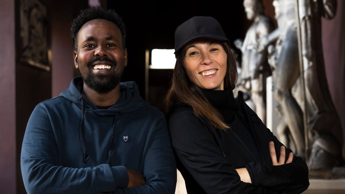 Mahamad Habane og Mette Cornelius