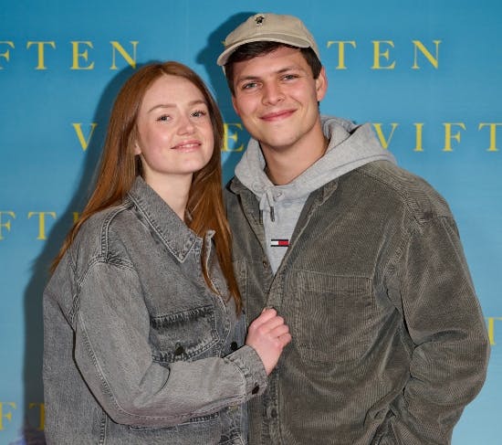 Johanne Milland og Alex Høgh Andersen til premieren på "Viften". 