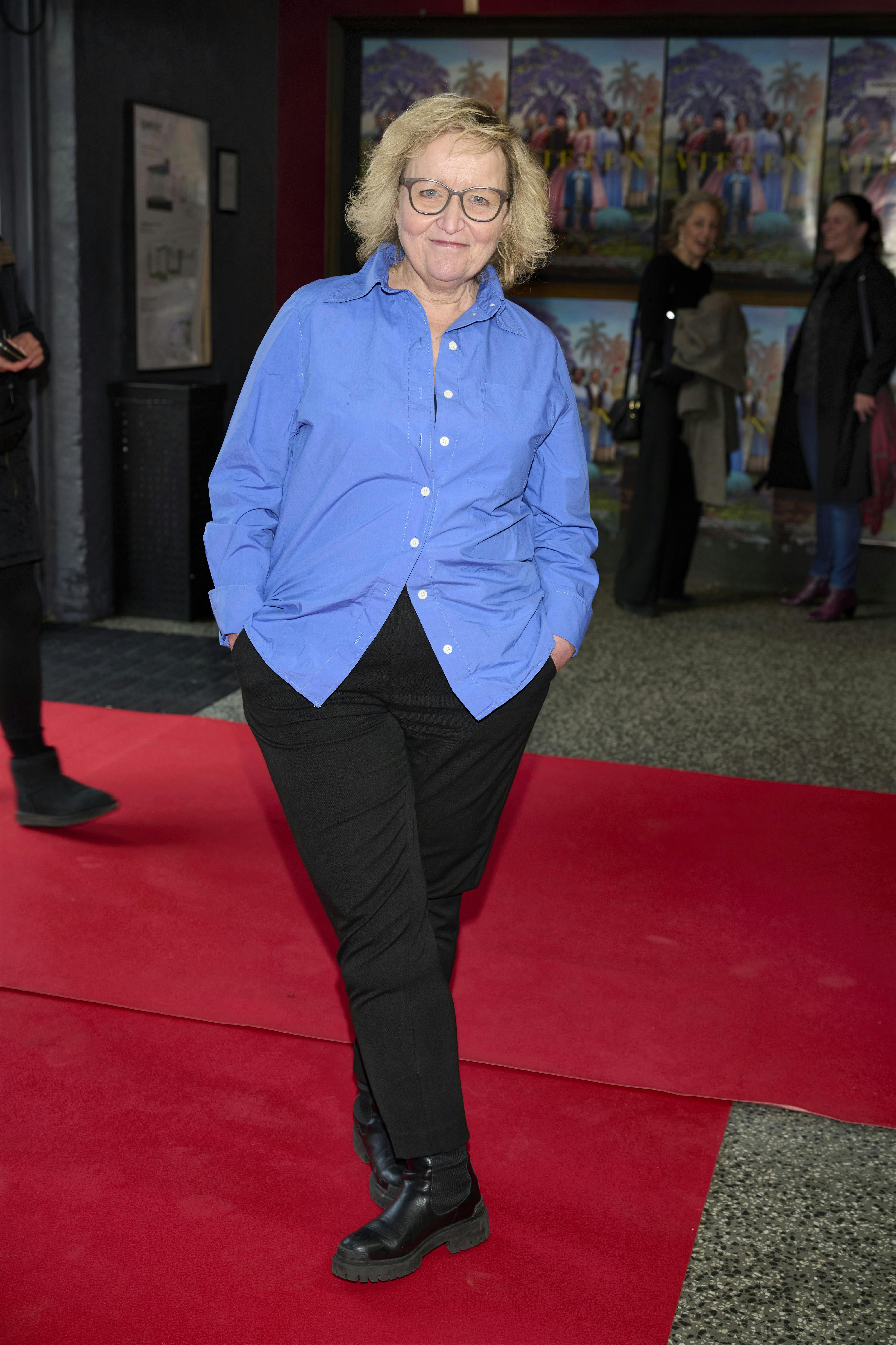 Tine Gøtzsche til premieren på "Viften". 