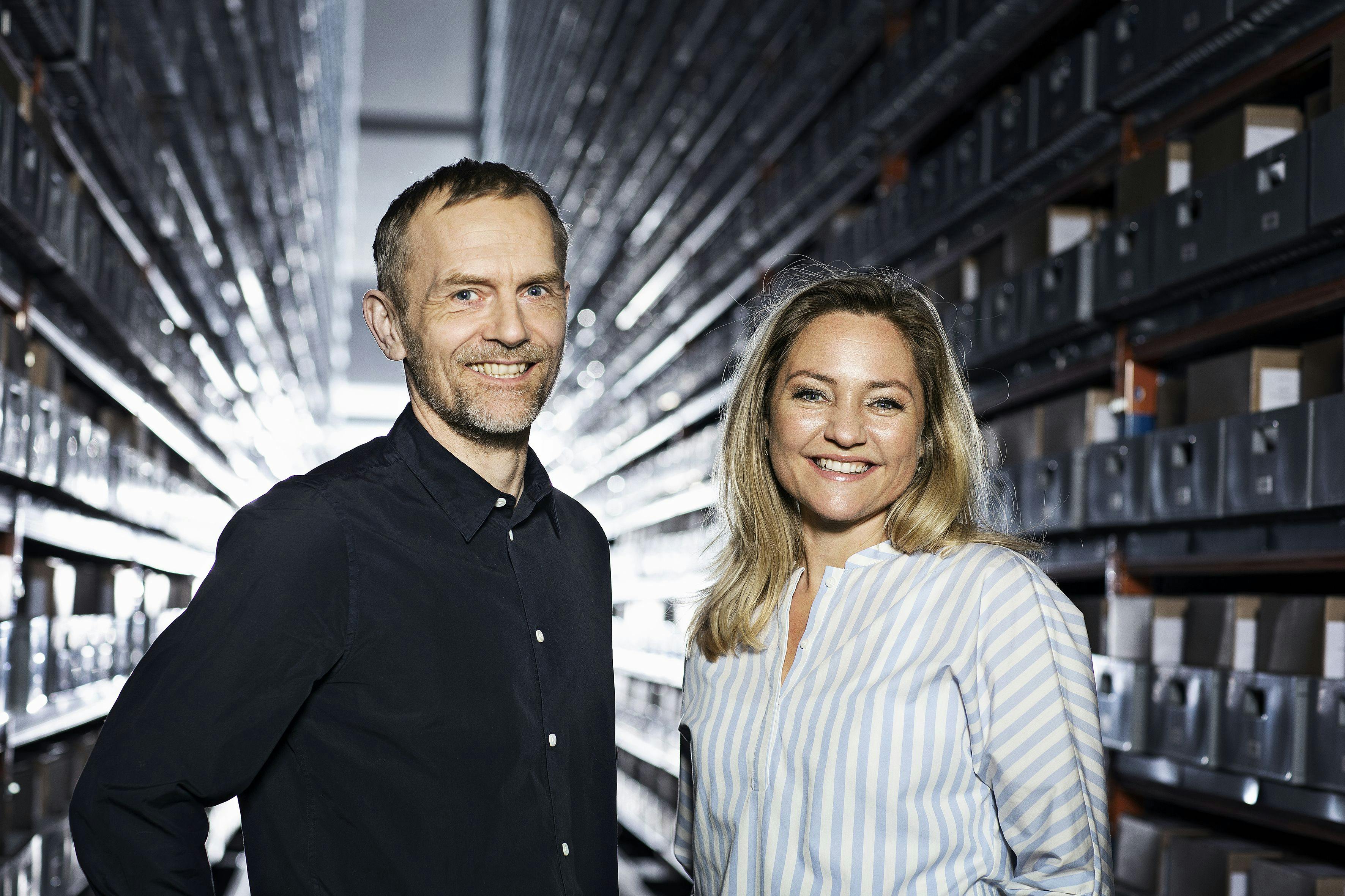 Adam Jon Kronegh og Mette Frisk fra Forsvundne Arvinger.