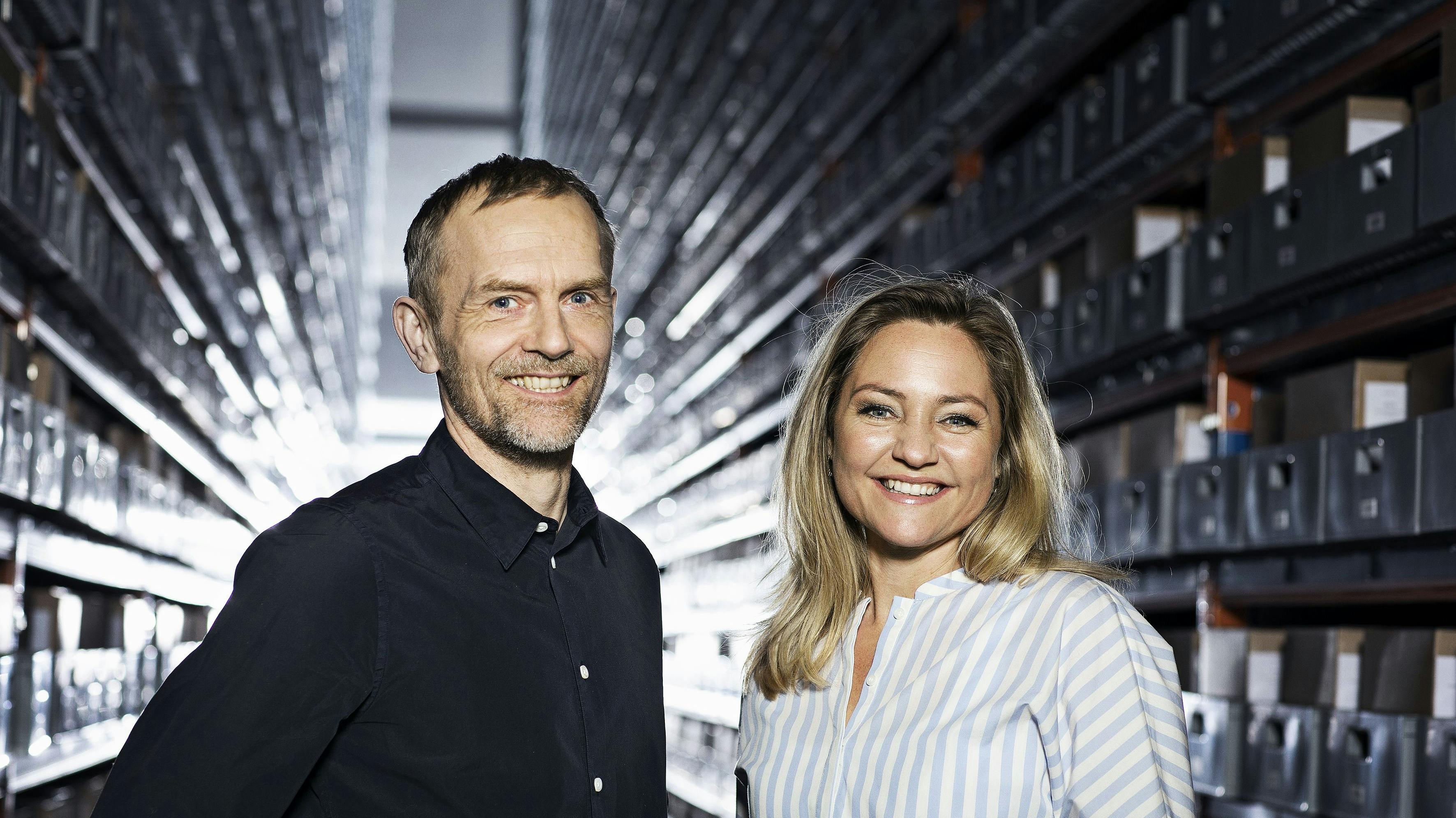 Adam Jon Kronegh og Mette Frisk fra Forsvundne Arvinger.