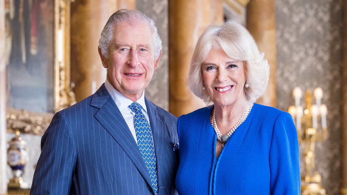 Kong Charles og dronning Camilla. 