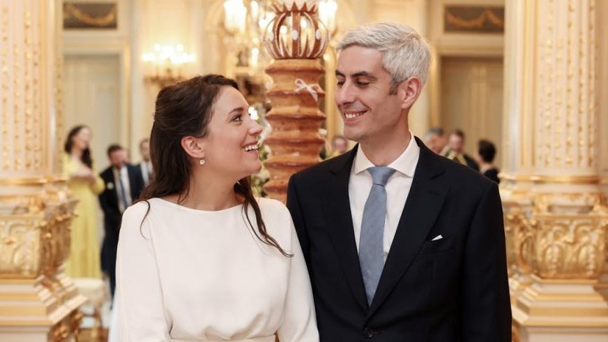 Prinsesse Alexandra og Nicolas Bagory.
